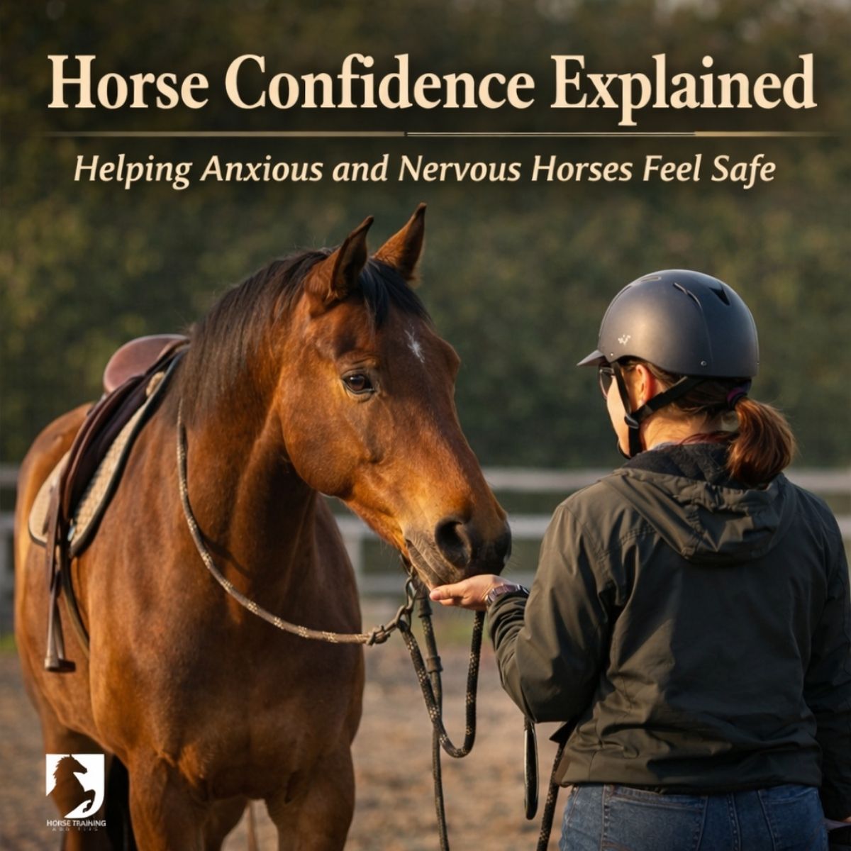 Horse confidence explained with calm groundwork to help anxious and nervous horses feel safe